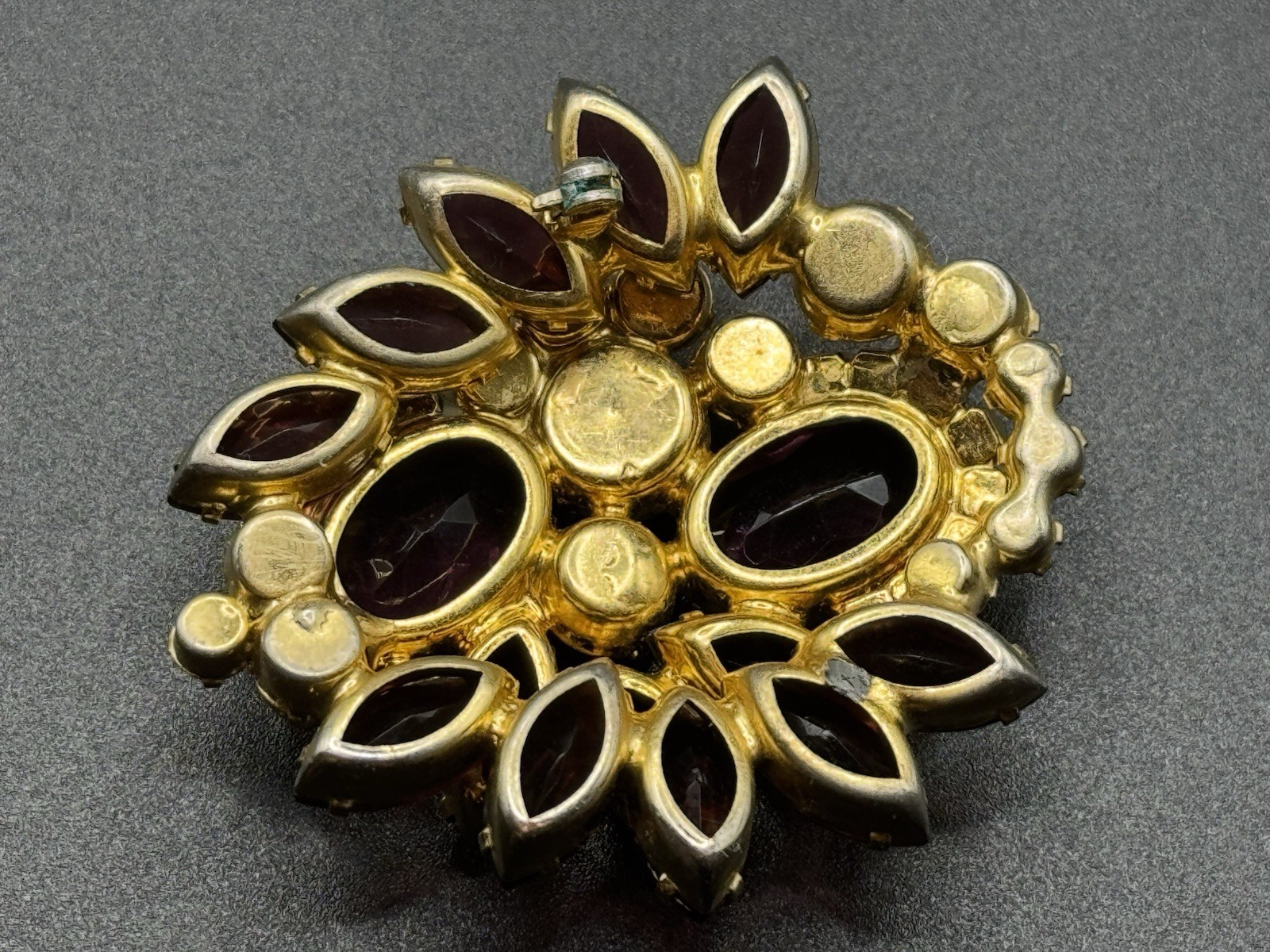 Vtg Juliana Delizza Elster 5-Link Bracelet +Brooch Lavender Mauve Hot Pink As-is