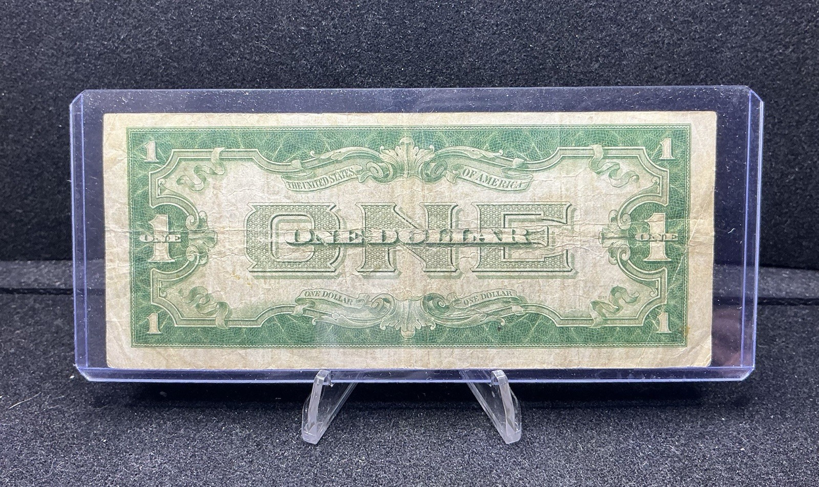 1928A US $1 SILVER CERTIFICATE NOTE- FUNNY BACK Z276