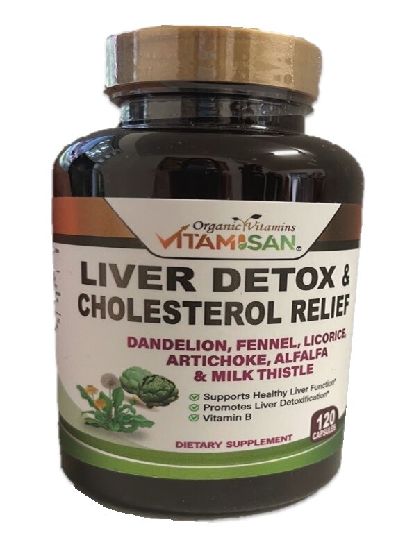 Best Liver Cleanse Repair Pills Detox Cleanser Supplements Men Women Care 120