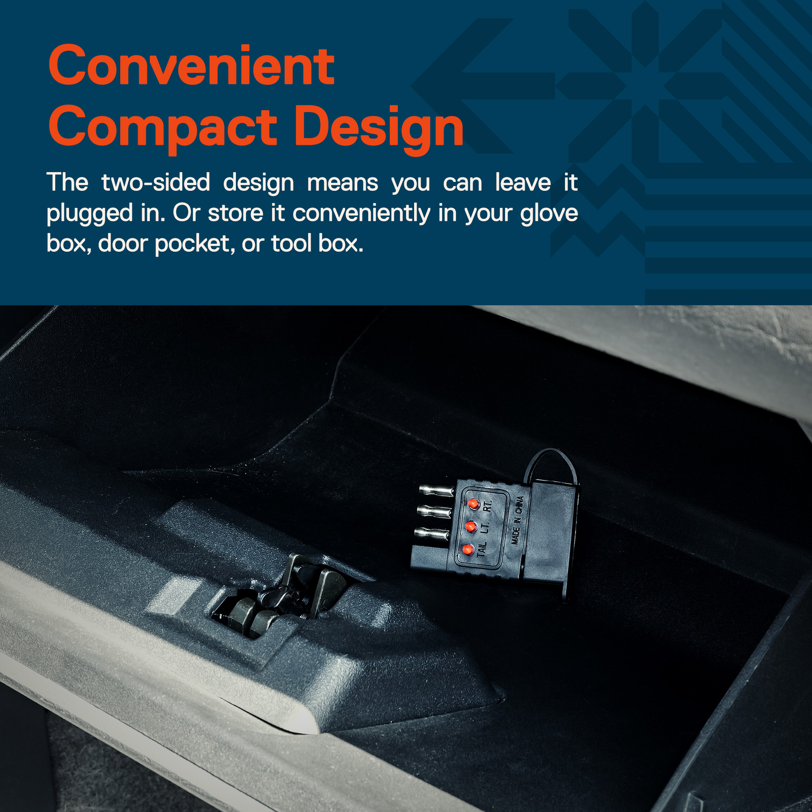 4-Pin Flat Trailer Wiring Tester for Light Wire Circuit Continuity Test