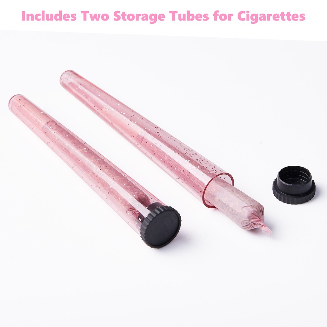 100Pack 1 1/4 Size W/Filter Tip Pre Rolled Cones with Cone Loader Stick and Tube