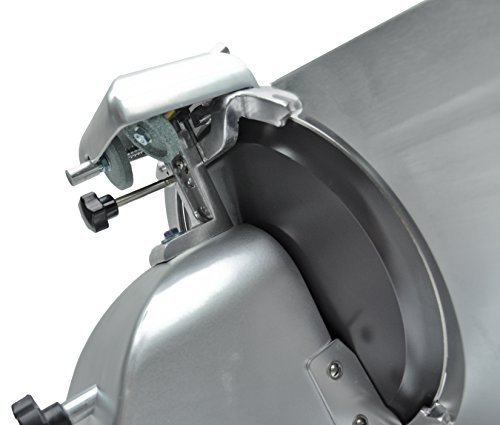 KWS Premium Commercial 320W Electric Meat Slicer 10" with Teflon Blade