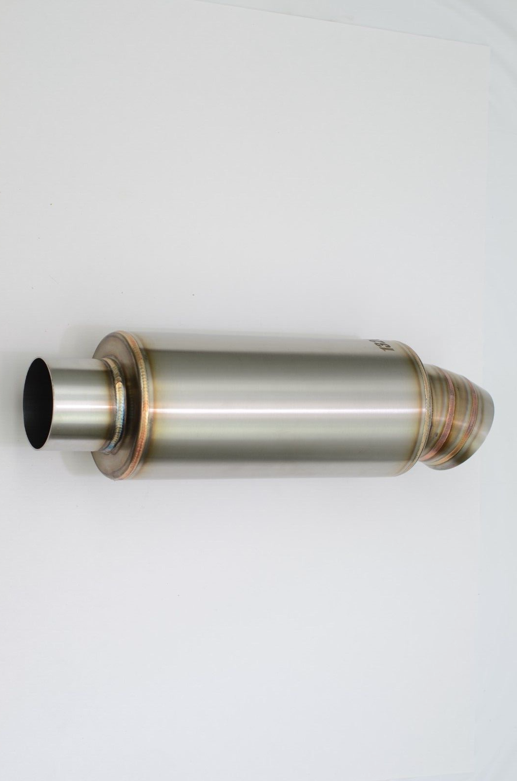 1320 Turn down dolphin muffler stainless steel universal 3" inlet 3.5" outlet