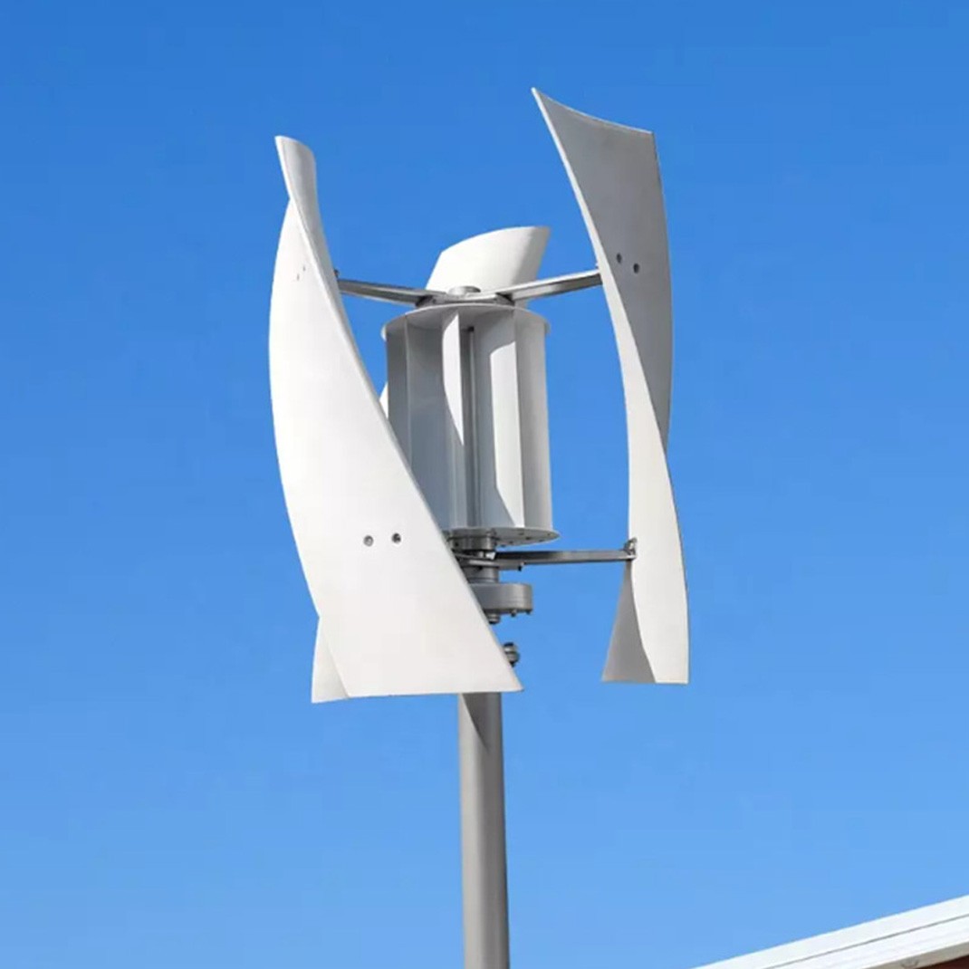 3000W Vertical Wind Turbine Generator Hybrid MPPT Controller 48V Windmill Motor