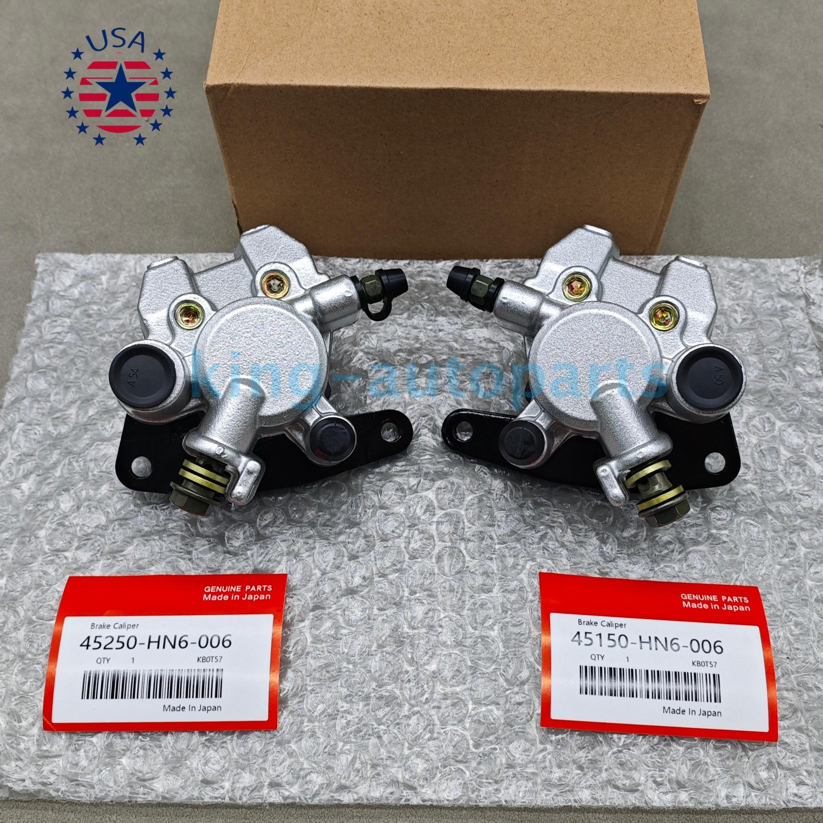 OEM Front Brake Calipers & Pads Fits For Honda Sportrax 400 TRX400EX 1999-2014