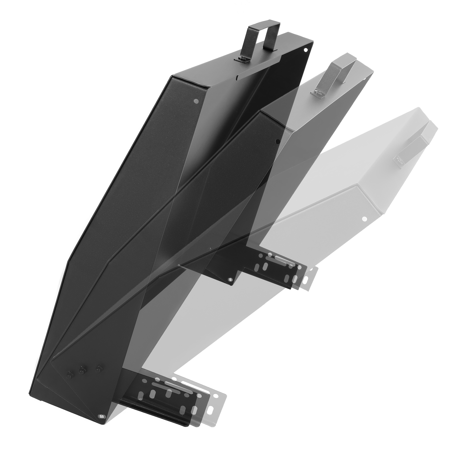 Hinged Lid For Blackstone Griddle 28 inch with Rear Grease Collection Black