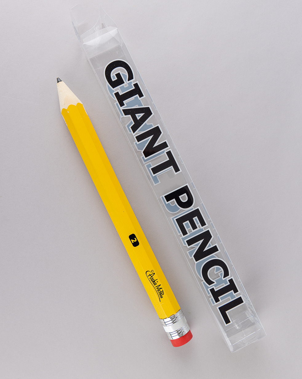Giant 15" Wooden Pencil - Real Working Huge Wood Pencil Gag ~ Archie McPhee
