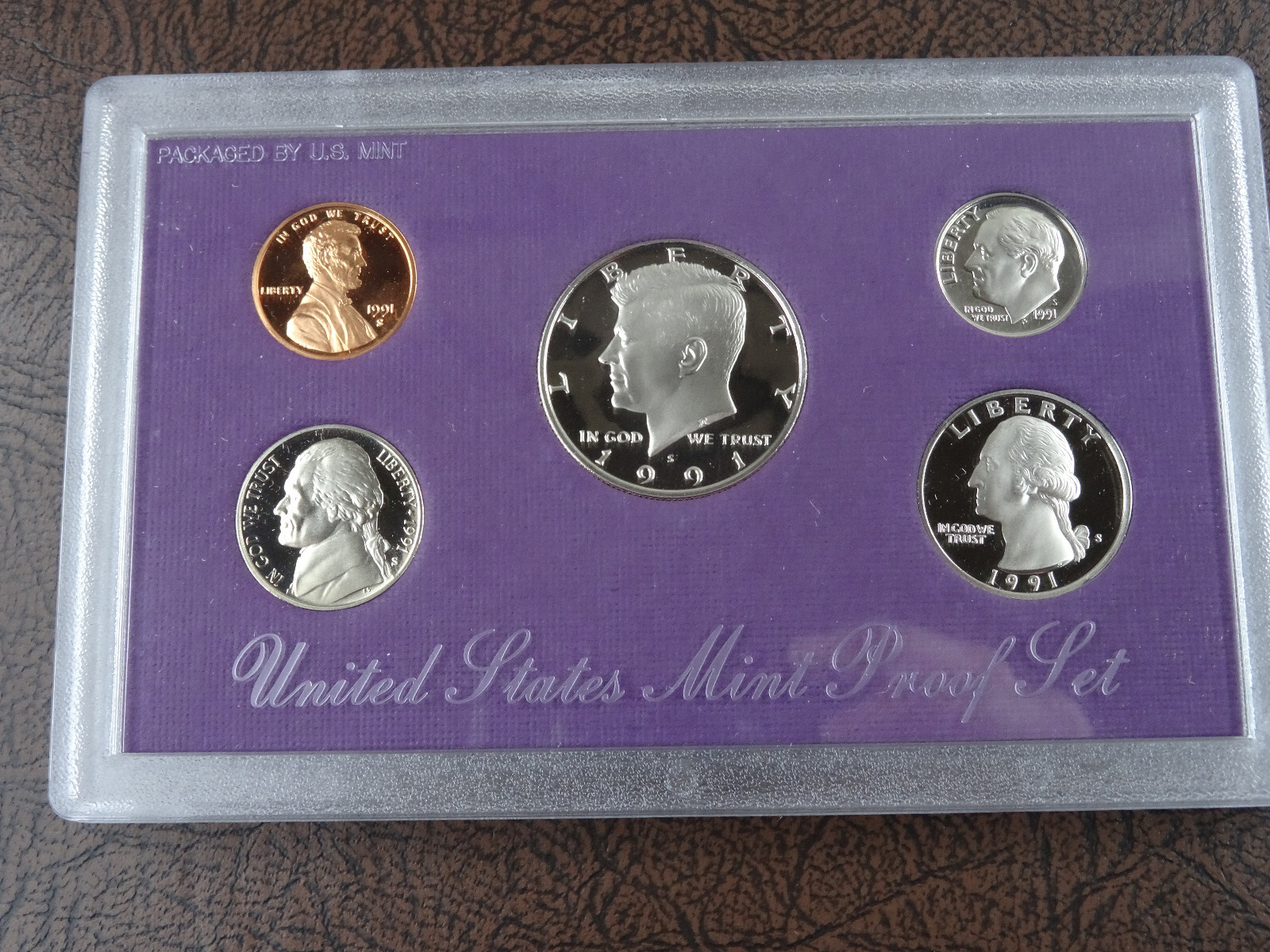 1991-S US Mint Proof Set 5 Coin Set OGP COA Original Government Packaging