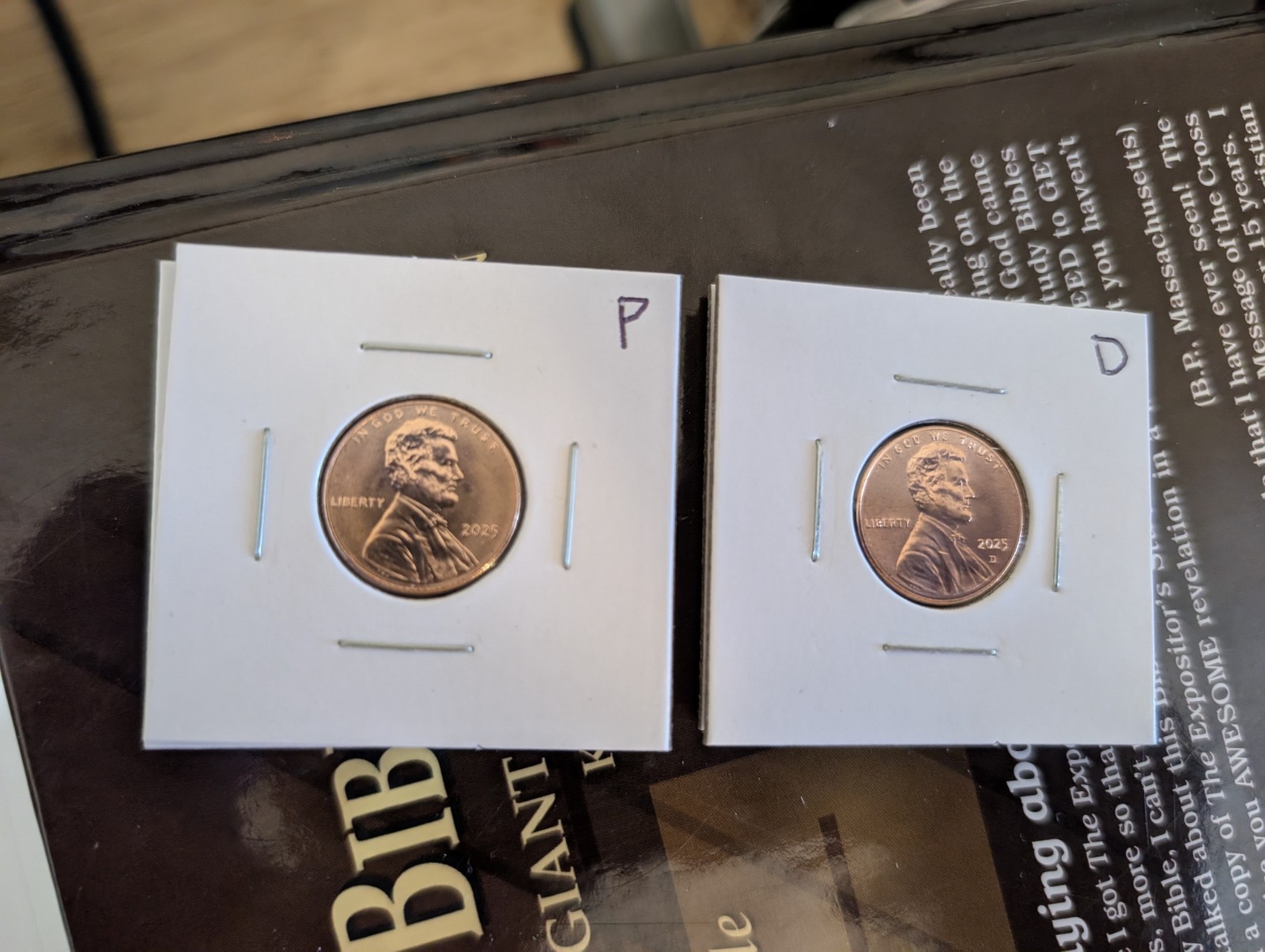 2025 P & D Lincoln Penny Uncirculated 2-Coin Mint Set -- LAST PENNIES Free Ship