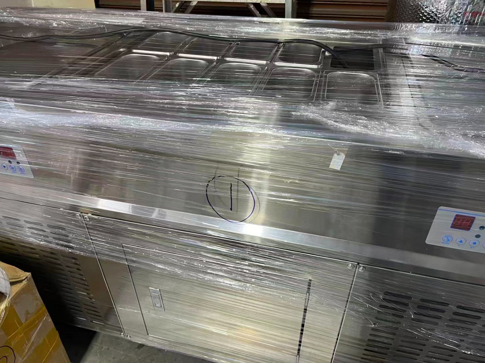 ETL Commercial double square pans roll ice cream machine fried ice cream maker