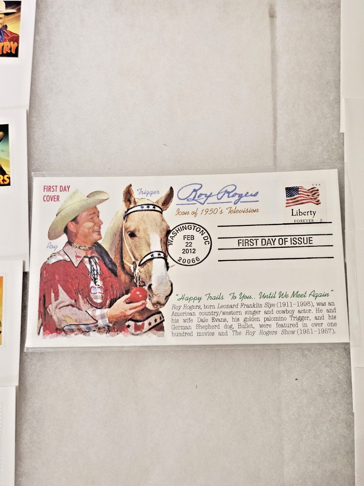 2010 COWBOYS OF THE SILVER SCREEN FDC's Lot of 8 Roy Rogers 2012 First Day Cover