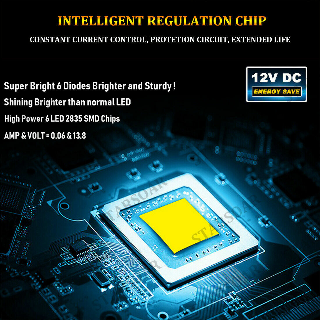 2x Marine Boat LED Deck Courtesy Lights Round 12V White Stern Transom Light