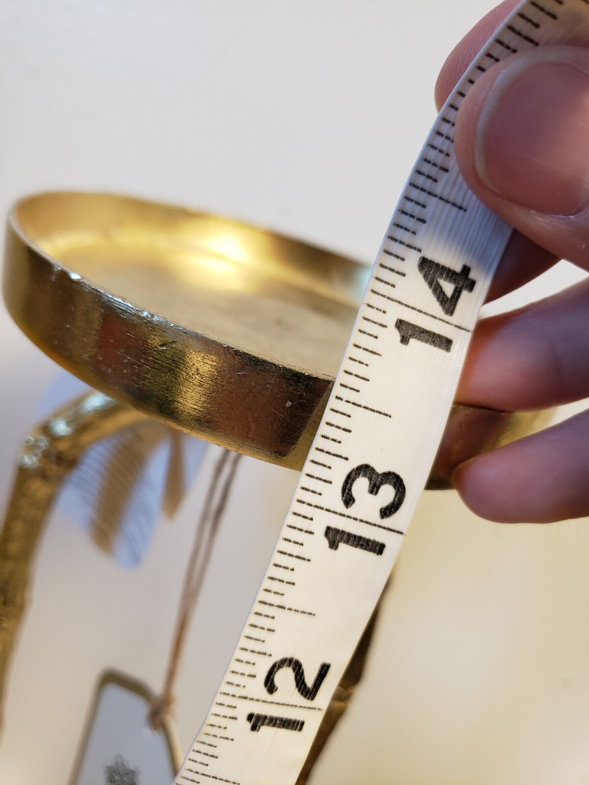 Uniquely Crafted by Artisans in India Metal Bamboo Candle Holder 13.5" Tall 