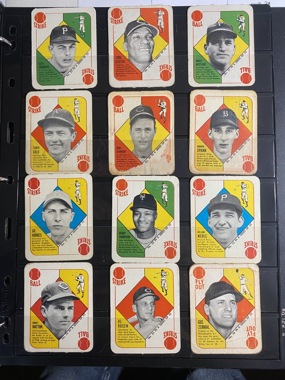1951 Topps Red Back complete set