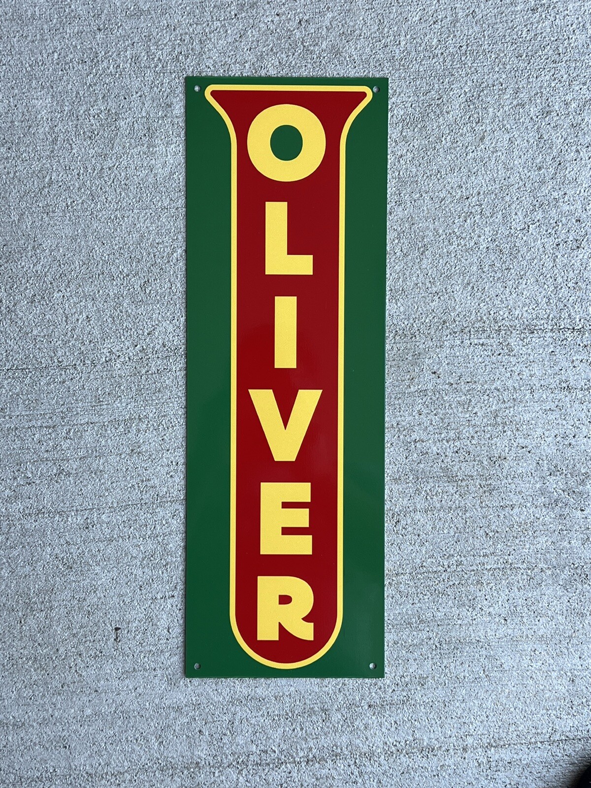 Oliver tractors 18x6 advertising garage sign Farming Farm Sign