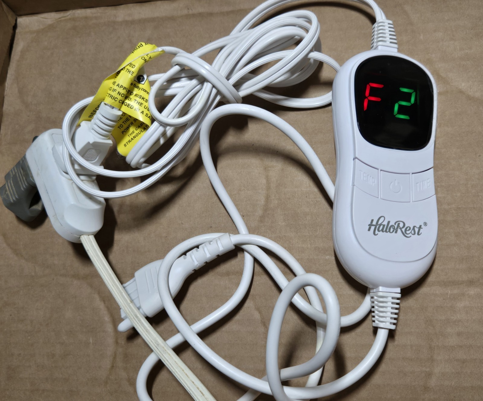 Halorest CB-22B YZH-5060T 3-Prong 110W Heated Blanket Mattress Pad Controller