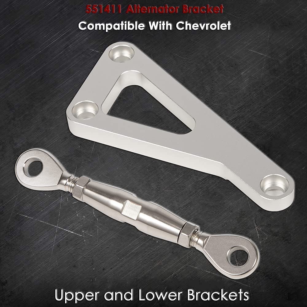 551411 Alternator Bracket for Small Block Chevy 305, Cylinder Water Carburetor