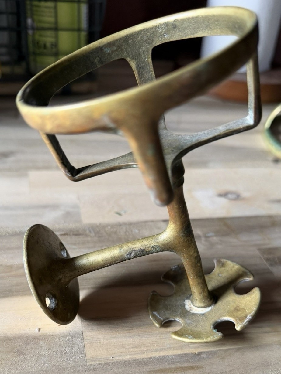 Antique Brass Wall Mounted Toothbrush Holder Matte Finish for Bathroom