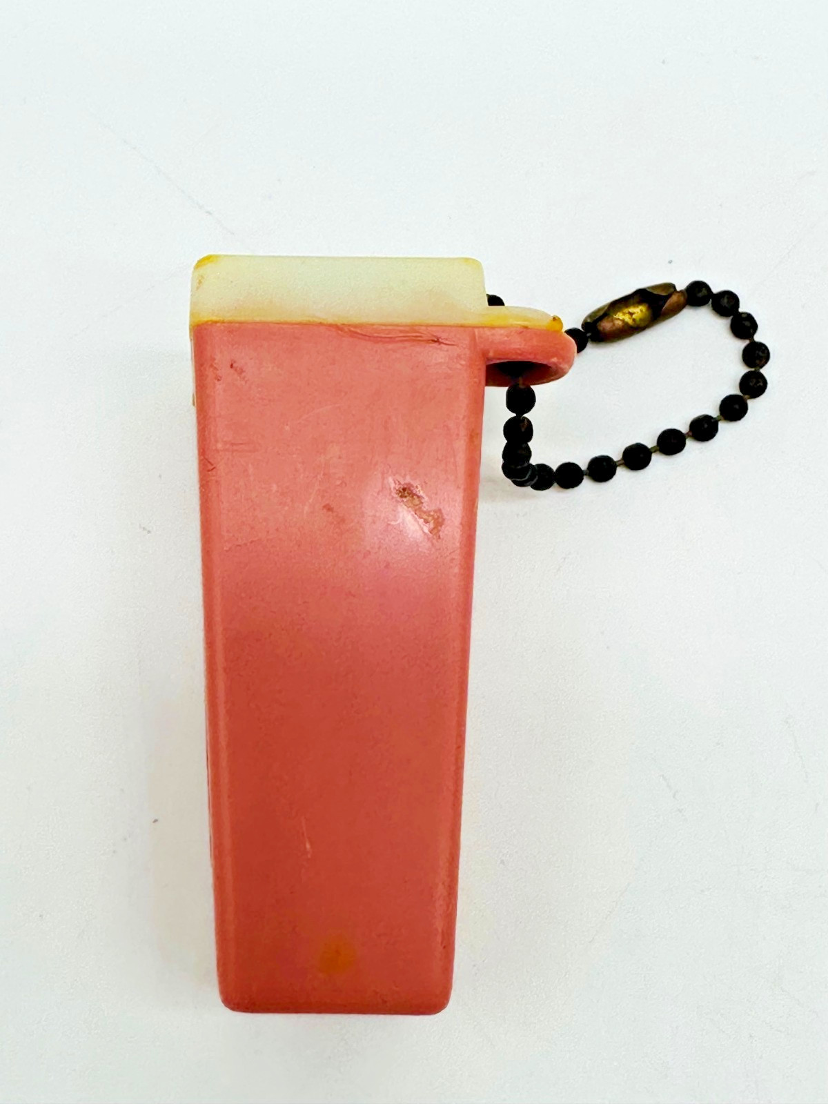 Vintage Long Beach Resort Florida Picture Souvenir Keychain Viewer Family Photo