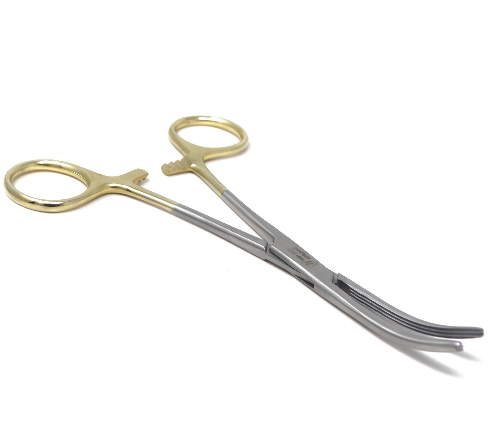 3 Rochester Carmalt Hemostat Forceps 6.5"Curved German Stainless Surgical-Gold