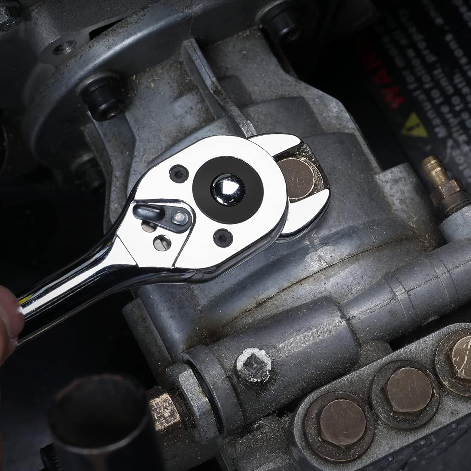 10-in-1 Interchangeable Crow's Foot Wrench Kit 3/8" Drive for Auto & Home Repair