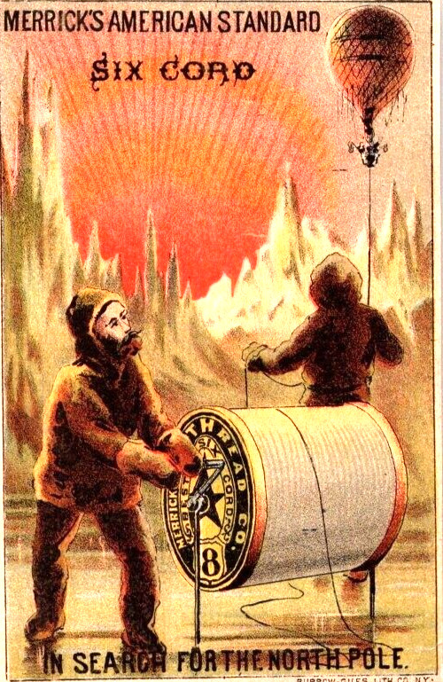 MERRICK'S AMERICAN STANDARD SIX CORD SEARCH FOR NORTH POLE BURROW GILES LITHO