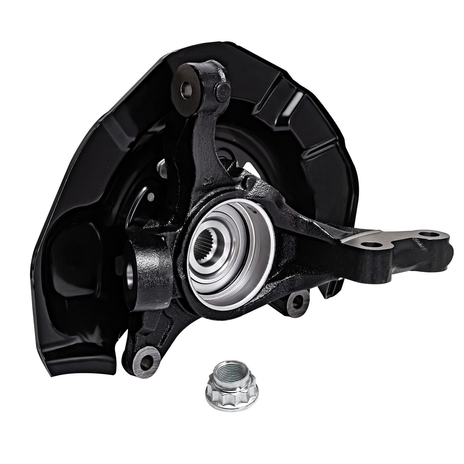 Pair Front Steering Knuckle & Wheel Hub Bearing for 2007 2008-2011 Toyota Camry