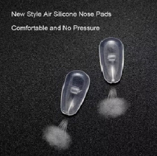 4 Pcs Soft Nose Pads Push in Silicone Air Chamber Anti Slip Eyeglasses