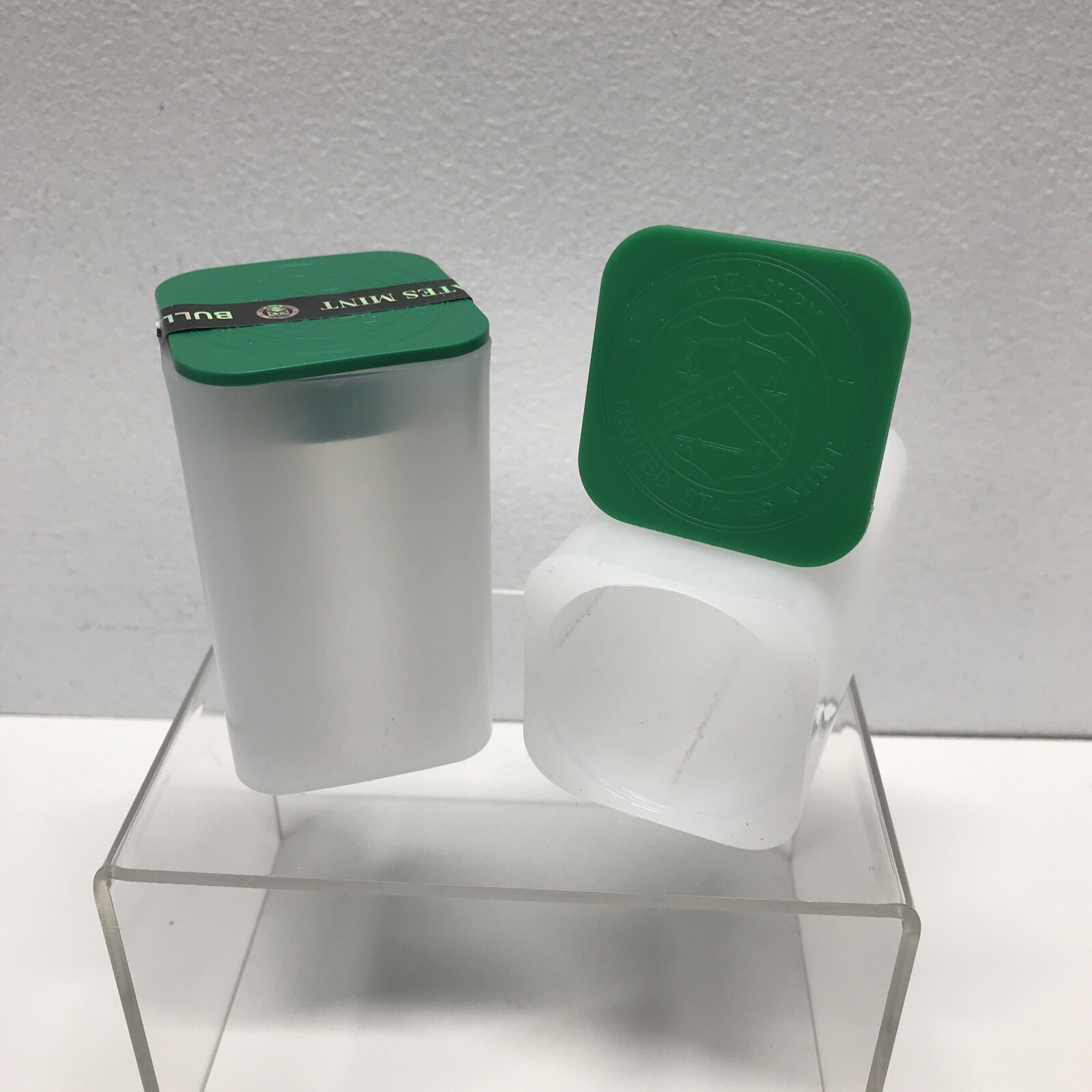 2 Empty Silver American Eagle Coin Tubes holds 20 coins per tube -lot of 2 tubes