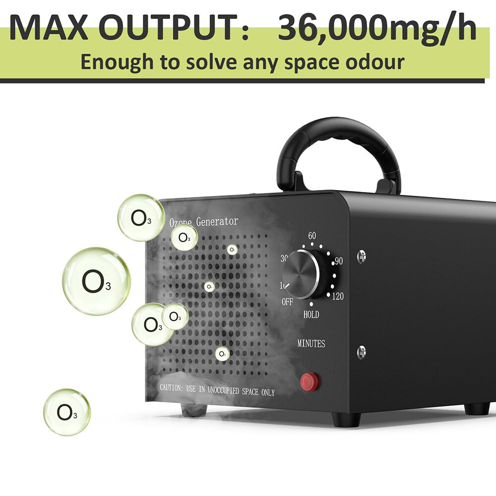 36000mg/h Ozone Generator Machine Air Purifier Ionizer Ozonator Timer for Home