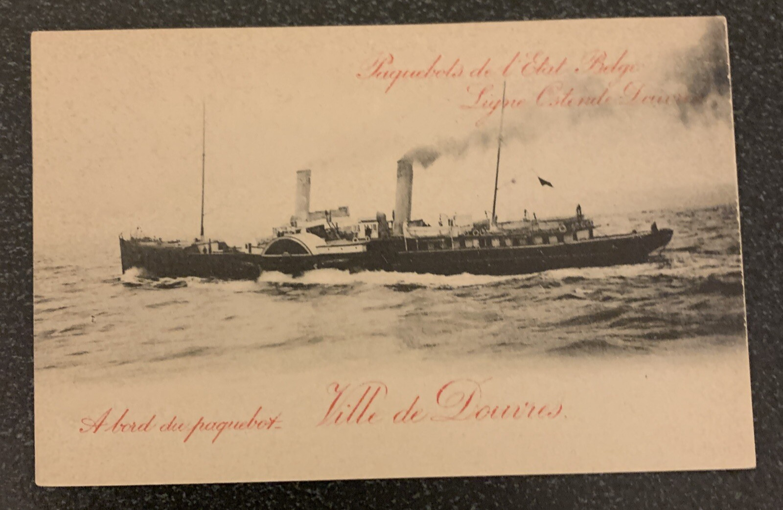 Belgium PAQUEBOT SHIPS 1900s Vintage Postcards x 9 Excellent Condition