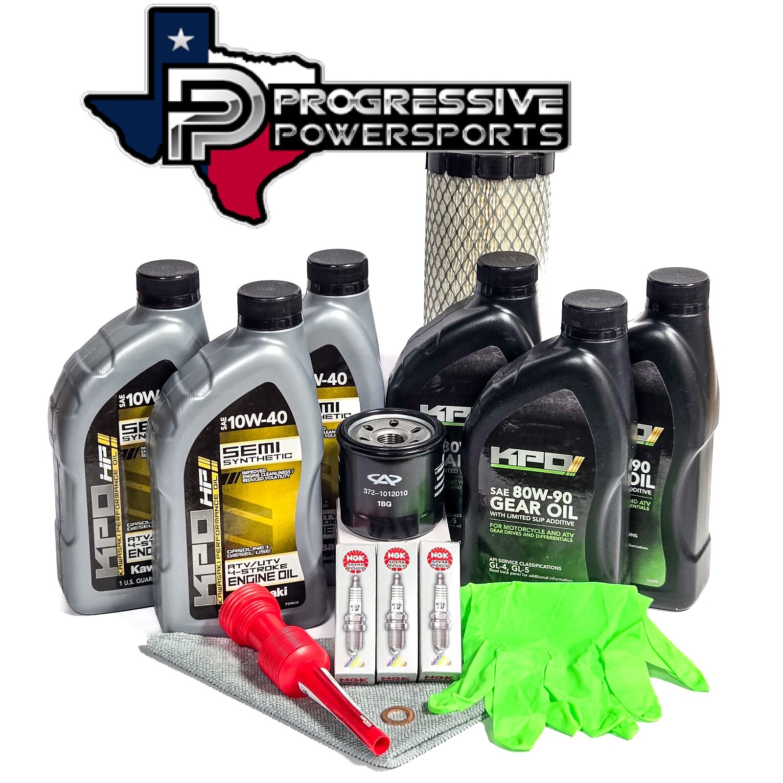 '15-'23 KAW Mule PRO-FXT FXR FX KAF820 Full Service Oil Change Kit w/plugs K02