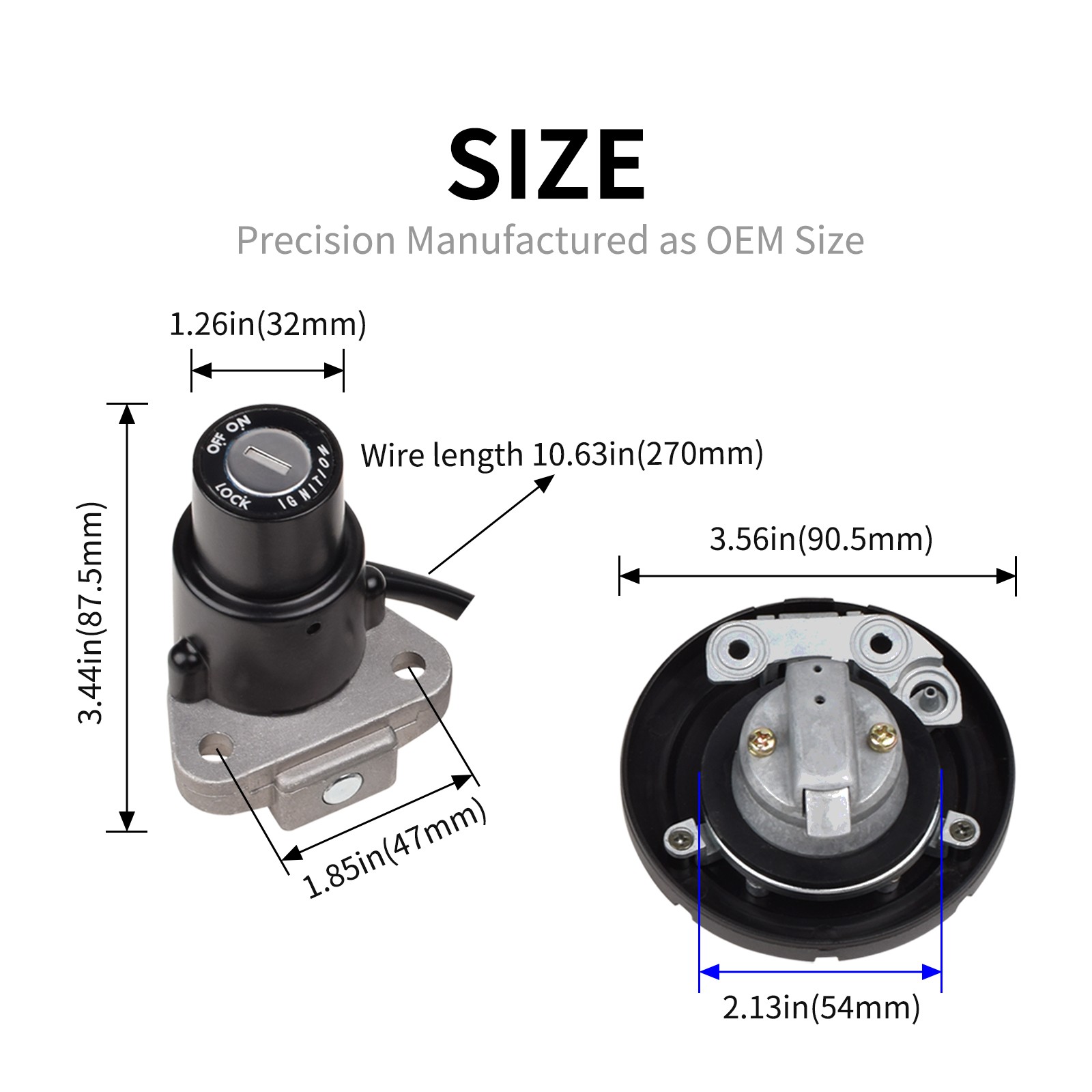 Fit for Kawasaki KLR650 2008-2018 Ignition Switch Fuel Gas Cap Lock Key 4-Wires