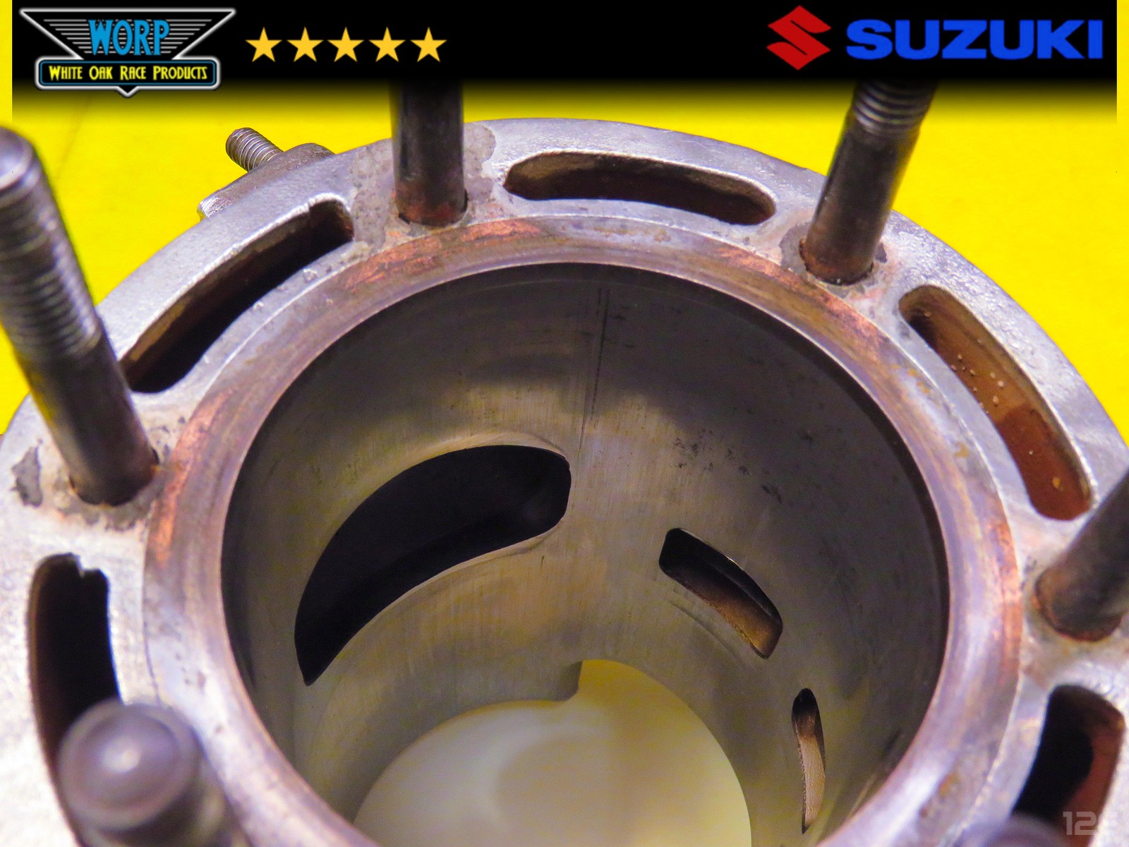 1986 SUZUKI LT250R ENGINE CYLINDER BARREL JUG TOP END + PISTON 70MM 85-92