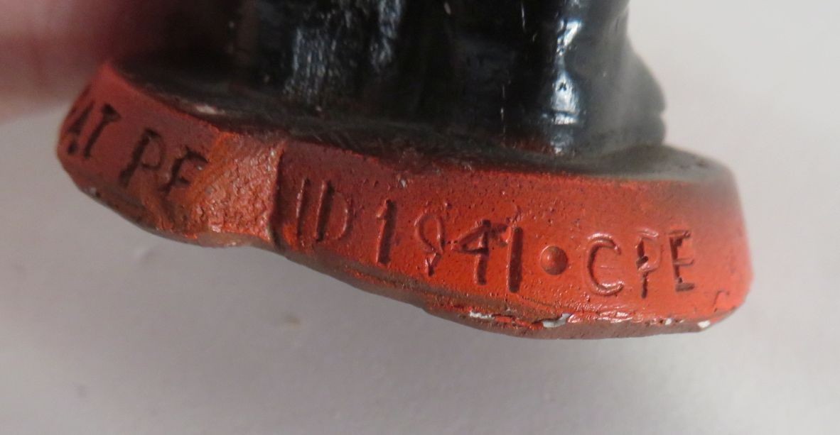 Vintage WWII Homefront Adolf Hitler Pin Cushion 1941 Hotzi Notzi Excellent