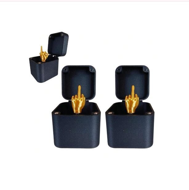 Middle Surprise Finger Gag Silly Annoying Gift Box Novelty