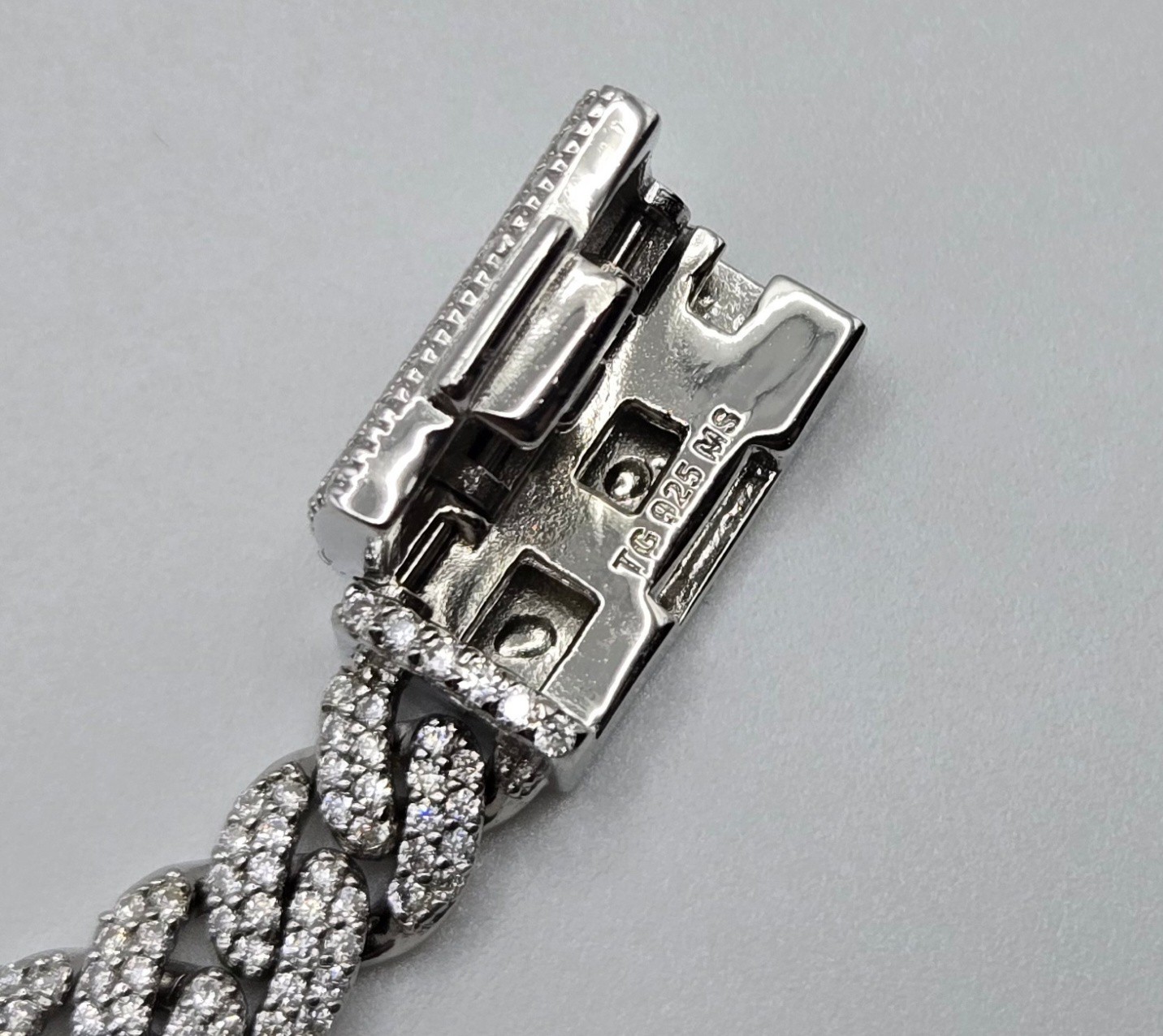 Genuine MOISSANITE Miami Cuban Chain Necklaces 6mm, 925 Sterling Silver, Icey