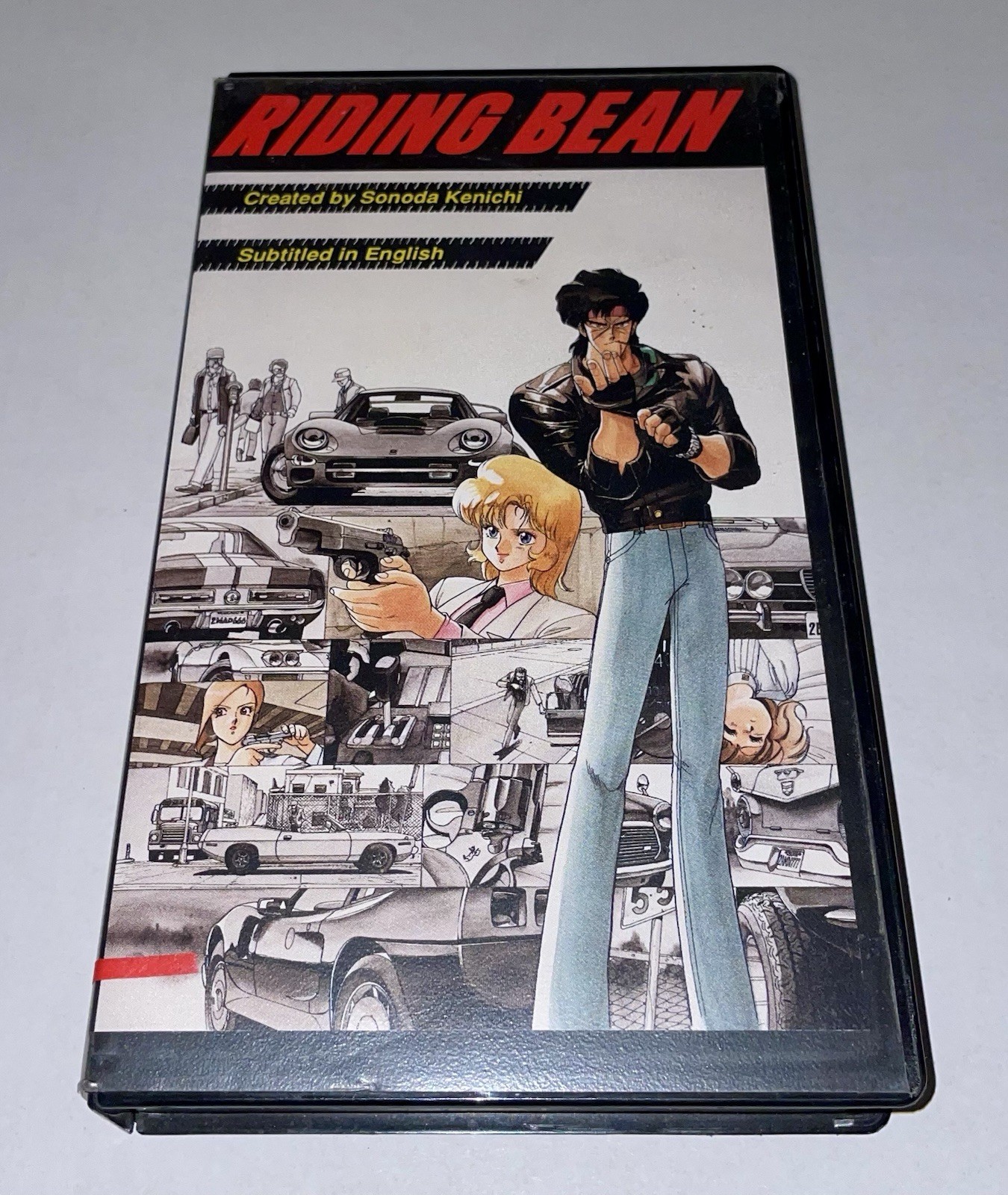 Riding Bean Gunsmith Cats AnimEigo 1990 English Subs RARE RED VHS Anime