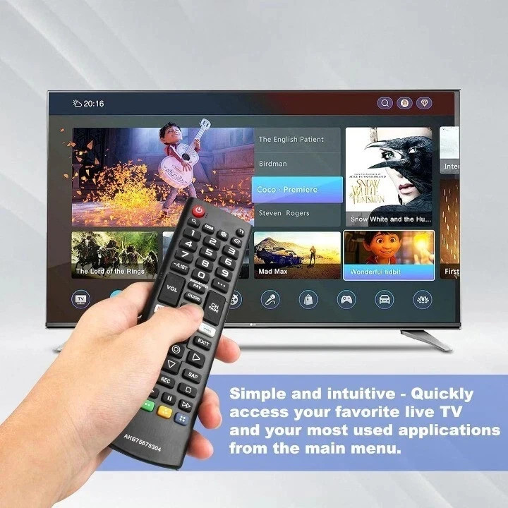 LOT New AKB75675304 TV Remote Control Replacement For All LG Smart TV LCD LED 4K