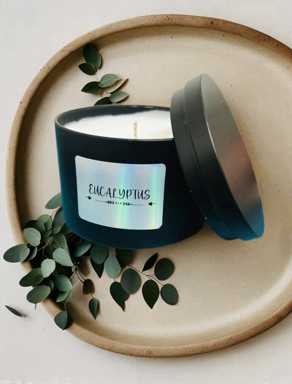 Home Made Eucalyptus Scented Candle