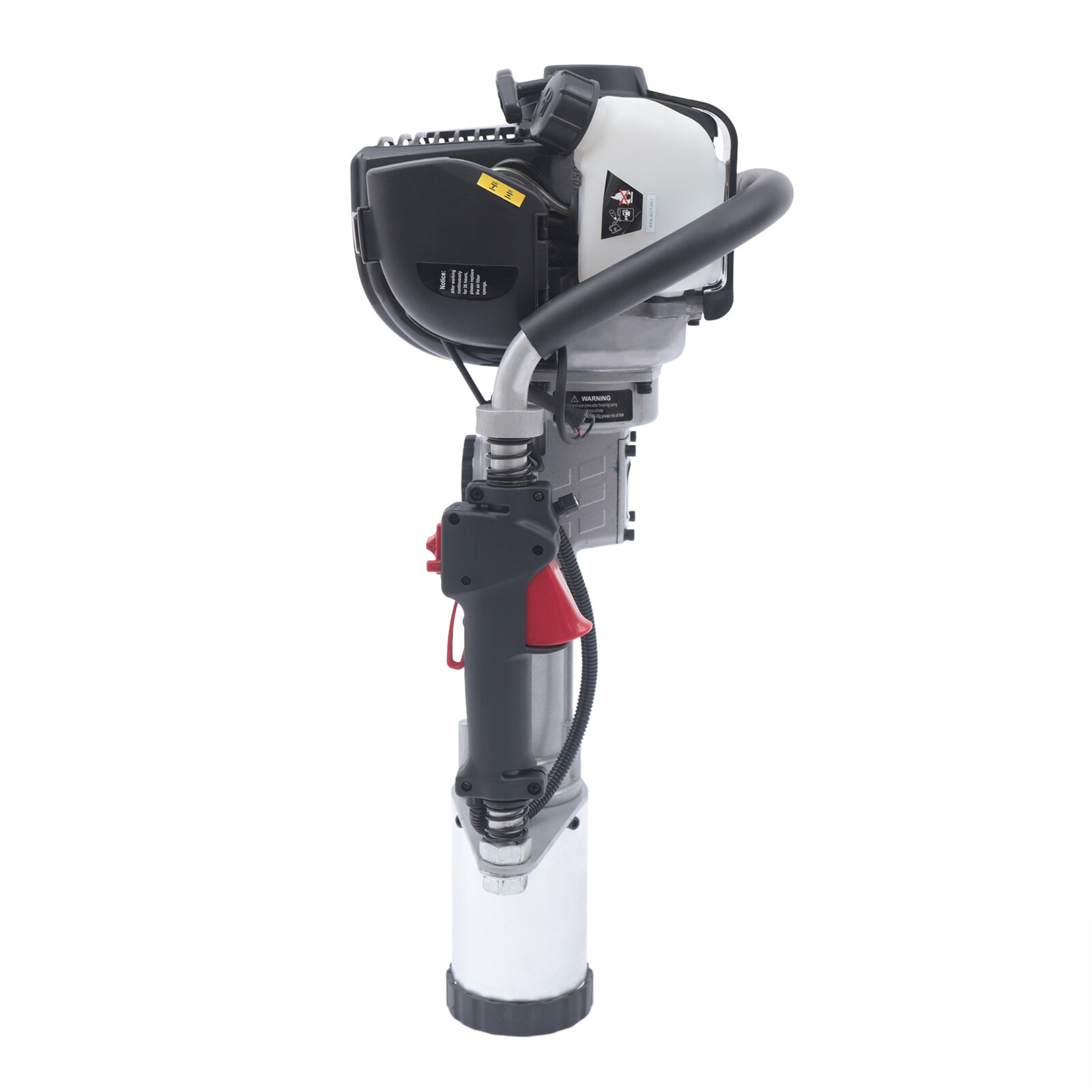 4 Stroke Gas Powered Fence Pile Driver T-Post Push Gasoline Engine Heavy Duty