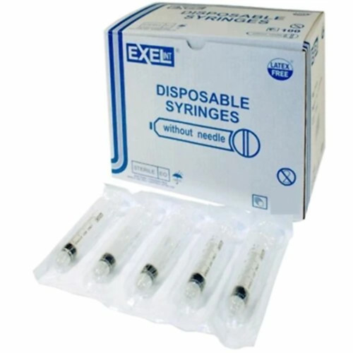 Exel Luer Lock Tip Syringe Without Needle 10ml, Box of 100 - 26265