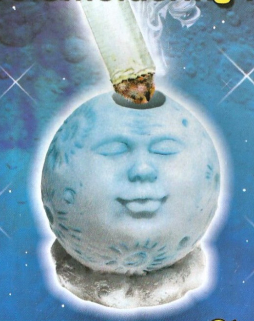 99 CENTS Cigarette Butt Snuffer '''MAN IN THE MOON' ' SANITARY