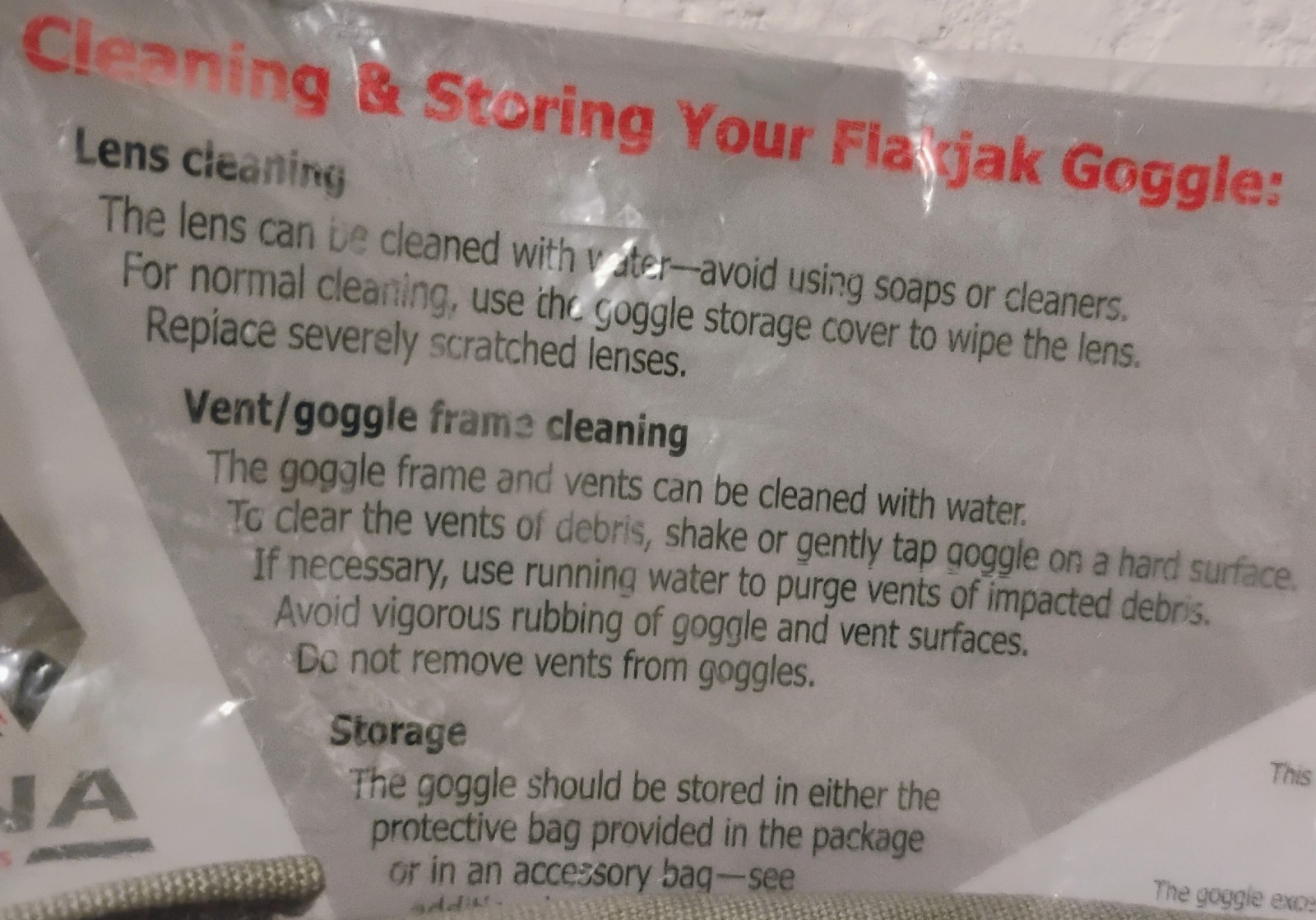 US MILITARY ISSUE ARENA FLAKJAK GOGGLES