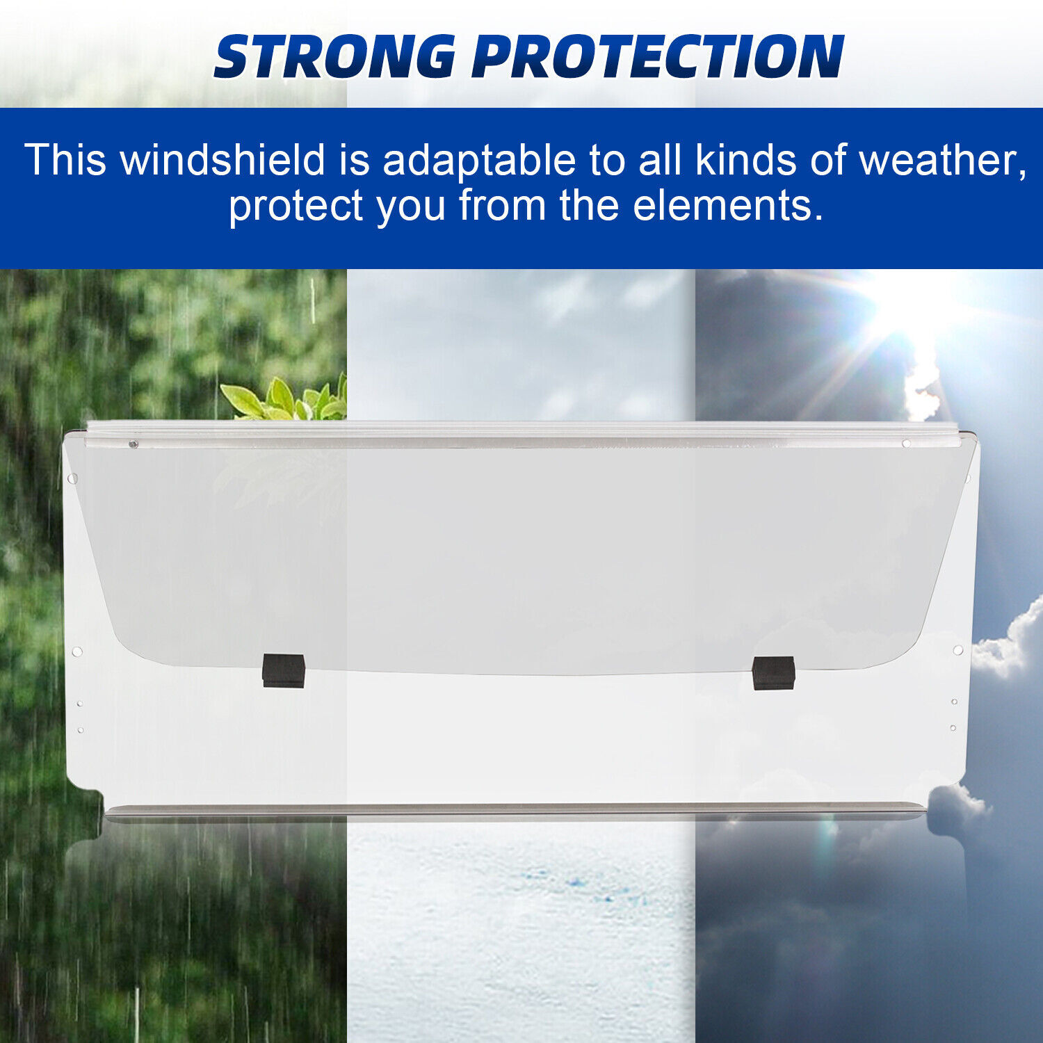 For Club Car DS 1982-2000.5 New Clear Golf Cart Windshield Folding Windscreen