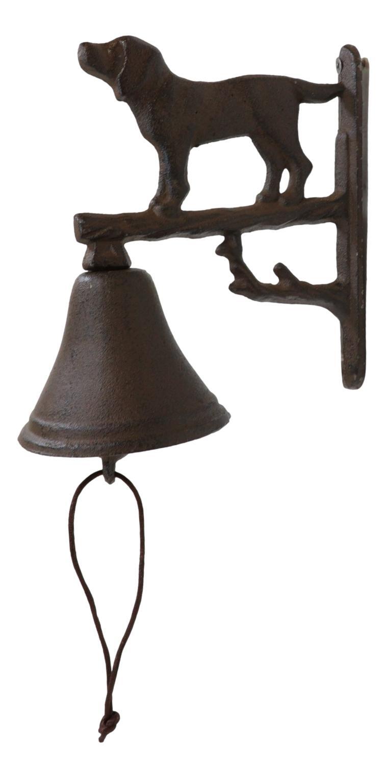 Cast Iron Rustic Vintage Western Puppy Dog Door Wall Dinner Yard Farm Bell
