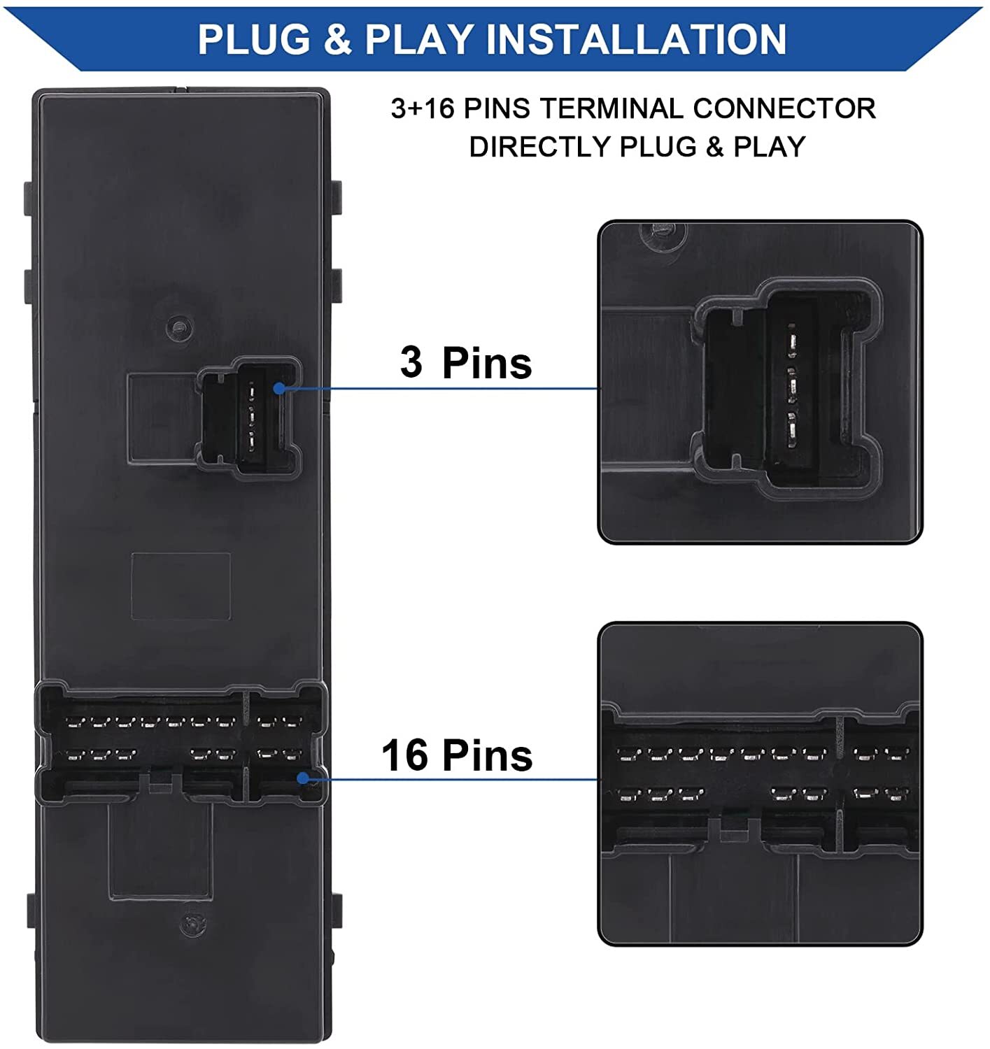 Master Window Switch Control for 2011-2019 Nissan Leaf Juke Altima Sentra Rogue