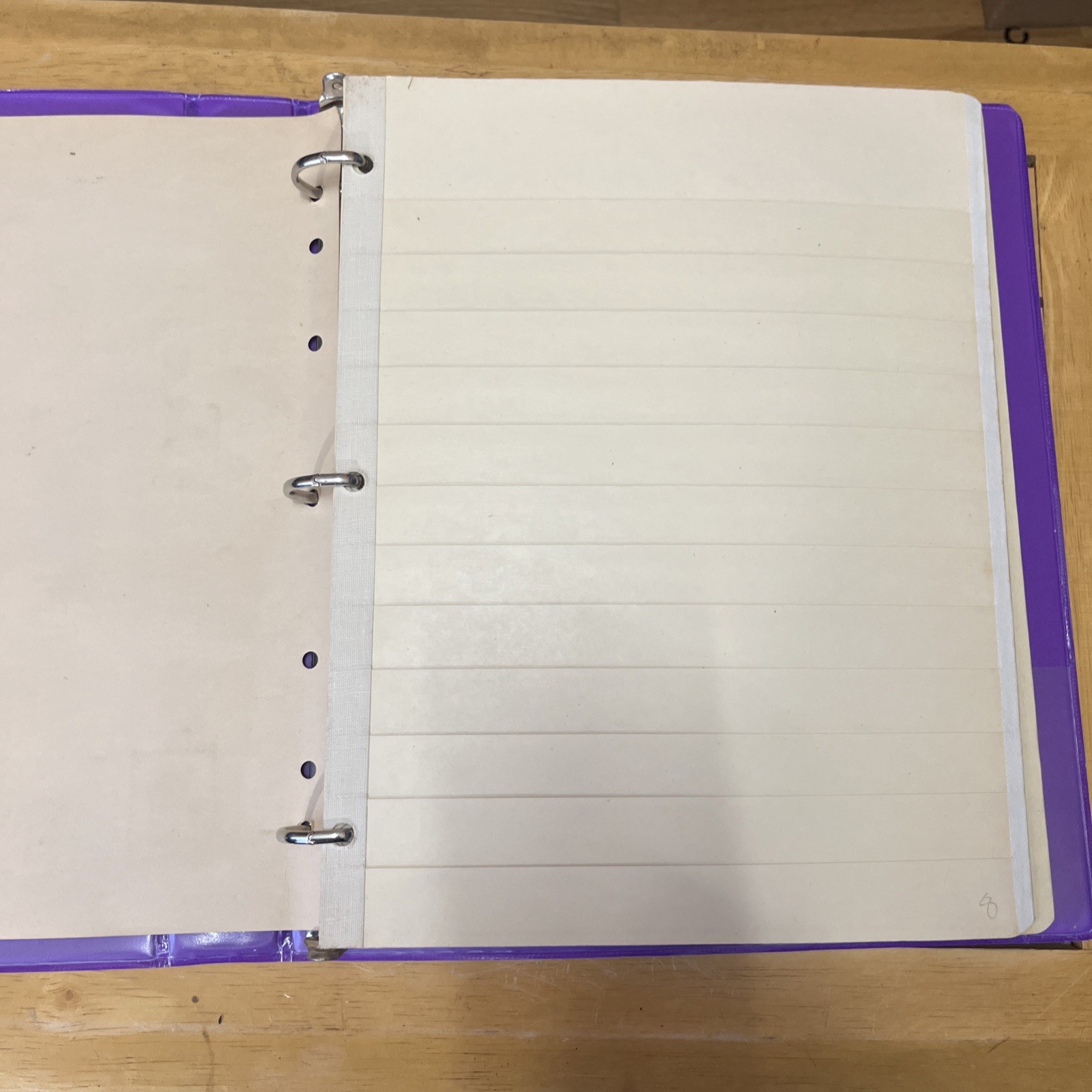 22 Manilla Pages In 1.5” 3 Ring Binder