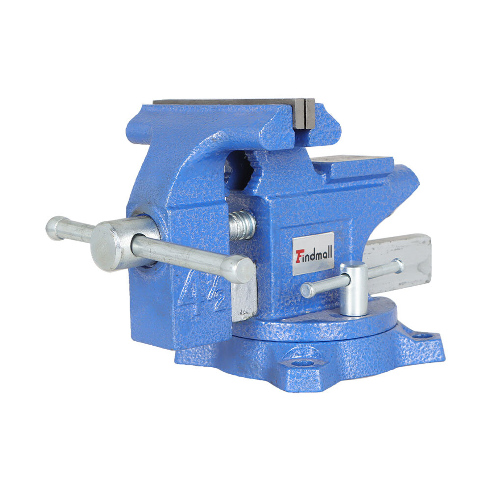4.5" Bench Vise with Anvil Swivel Locking Base Table top Clamp Heavy Duty Vice