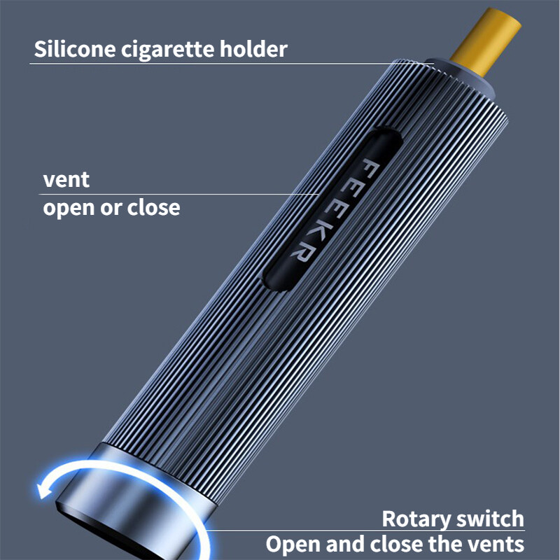 Car Portable Handheld Cigarette Ashtray Smokeless Ash Cigarette Cylinde Alloy